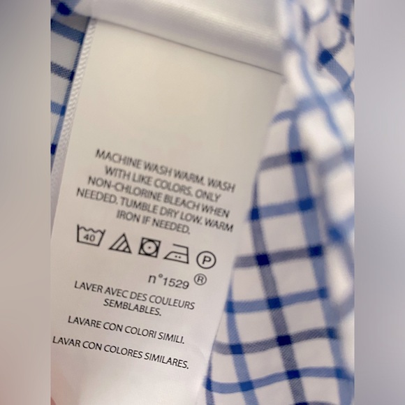 Polo by Ralph Lauren. Size 10/12 Medium. Check pattern. Blue and white. - Picture 5 of 5